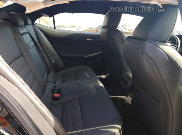 JTHBZ1D23K5034454 2019 LEXUS IS Black Widok tylnych siedzeń