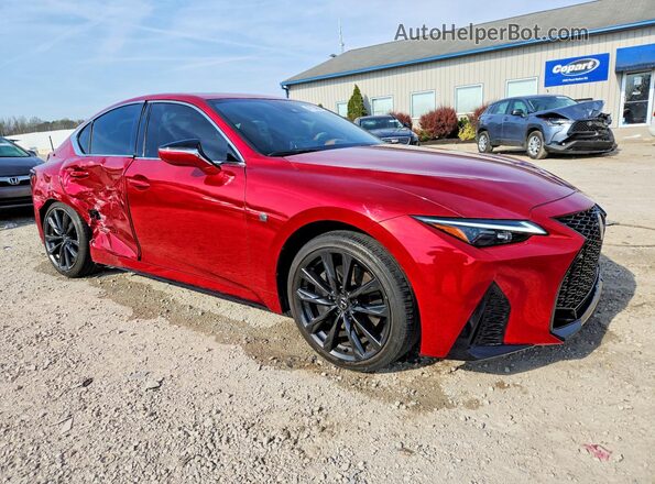 JTHBZ1E26R5036692 2024 LEXUS IS Красный Передняя правая четверть