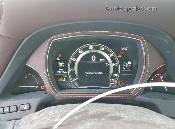 JTHC5LFF7K5006104 2019 LEXUS LS Белый Вид щитка приборов