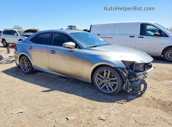 JTHC81D24J5026370 2018 LEXUS IS Серебряный Передняя правая четверть