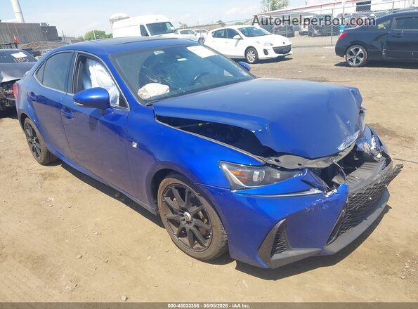 JTHC81D29K5034689 2019 LEXUS IS 300 Синий Передняя правая четверть
