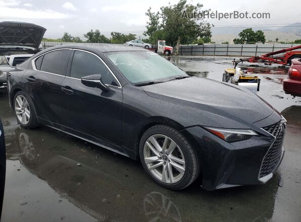 JTHCA1D24M5111119 2021 LEXUS IS Черный Передняя правая четверть