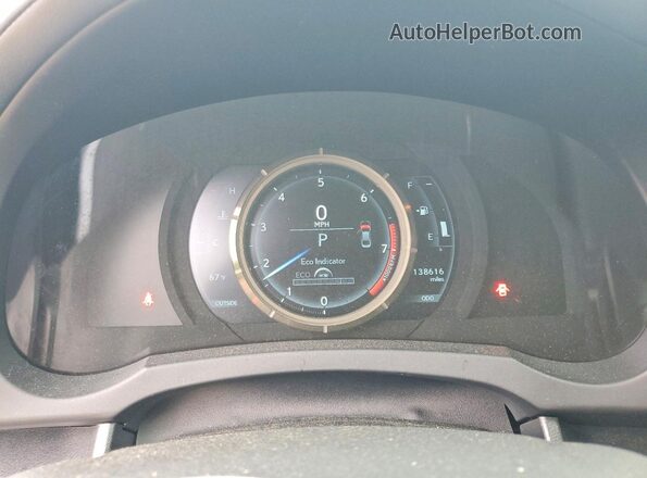 JTHCE1D20G5011852 2016 LEXUS IS White Widok zestawu wskaźników