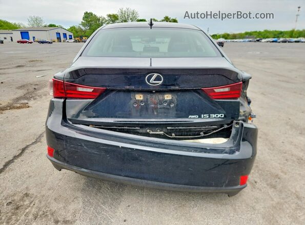 JTHCM1D20G5013460 2016 LEXUS IS Black Հետևի տեսք