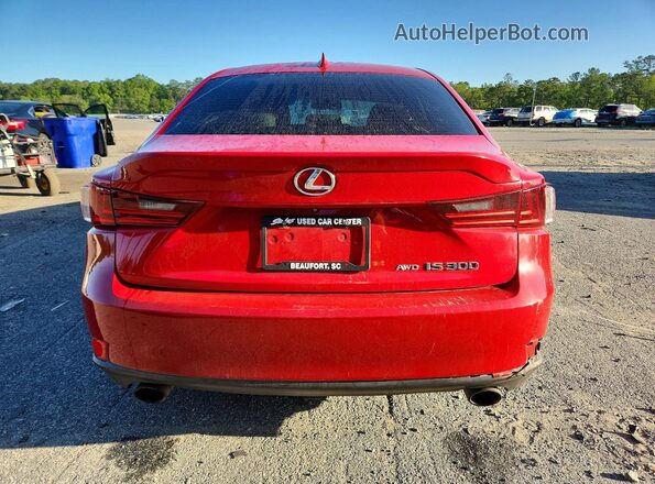 JTHCM1D22G5004887 2016 LEXUS IS Красный Вид сзади