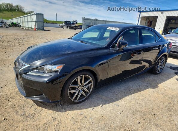 JTHCM1D23G5008317 2016 LEXUS IS Black Առջևի ձախ երեք քառորդ տեսարան