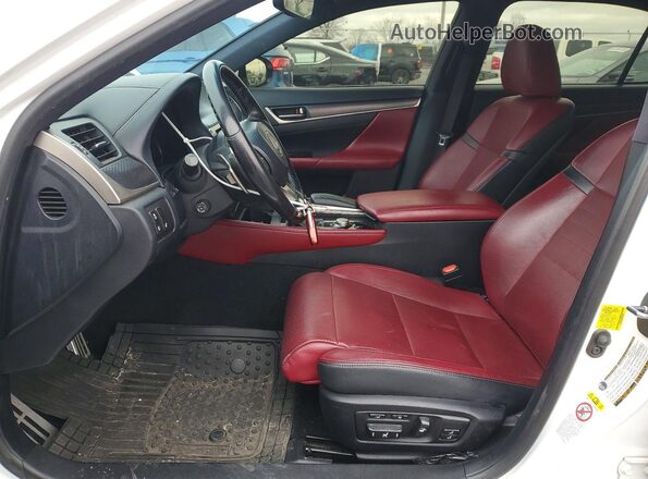 JTHCZ1BL1JA008702 2018 LEXUS GS Белый Вид салона спереди