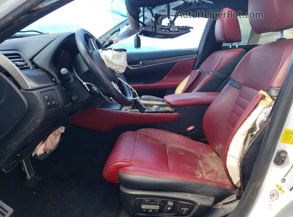 JTHCZ1BL2JA007865 2018 LEXUS GS Белый Вид салона спереди