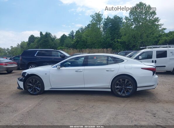 JTHF51GF6P5011639 2023 LEXUS LS 500 White Widok wnętrza 360 stopni