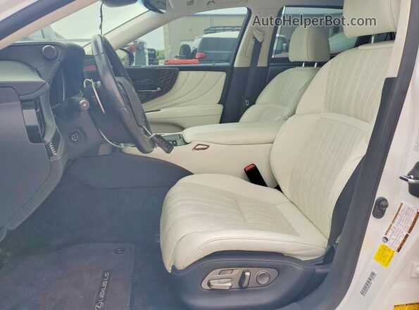 JTHG5LFF8N5015884 2022 LEXUS LS White Widok wnętrza z przodu