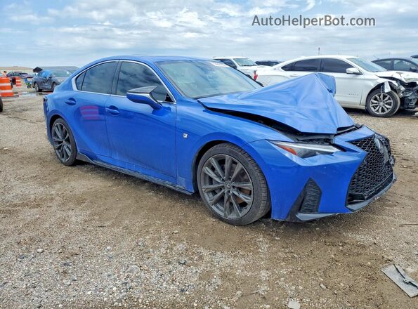 JTHGZ1B23P5059323 2023 LEXUS IS Синий Передняя правая четверть