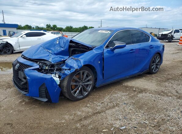JTHGZ1B23P5059323 2023 LEXUS IS Синий Передняя левая четверть