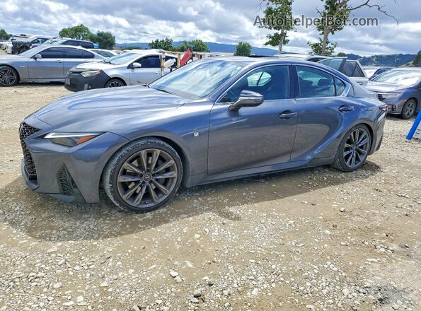 JTHGZ1B26R5079665 2024 LEXUS IS Charcoal Vista tres cuartos delantera izquierda
