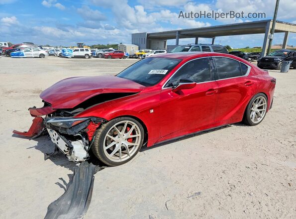 JTHGZ1B29N5053250 2022 LEXUS IS Красный Передняя левая четверть
