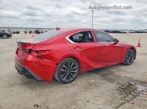 JTHGZ1E21M5019183 2021 LEXUS IS Red Հետևի աջ