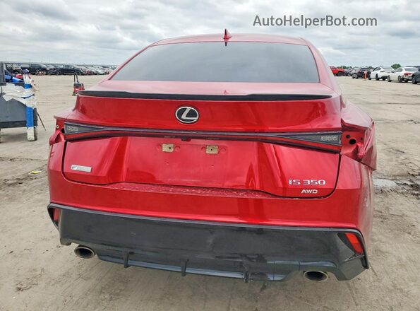 JTHGZ1E21M5019183 2021 LEXUS IS Red Հետևի տեսք