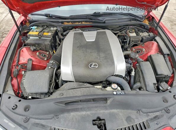 JTHGZ1E21M5019183 2021 LEXUS IS Red Սալոնի հետևի տեսք
