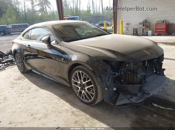 JTHHA5BC1G5000539 2016 LEXUS RC 200T Черный Передняя правая четверть
