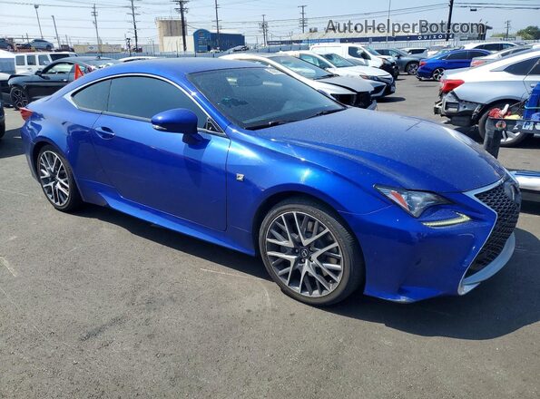 JTHHA5BC5H5006376 2017 LEXUS RC Синий Передняя правая четверть
