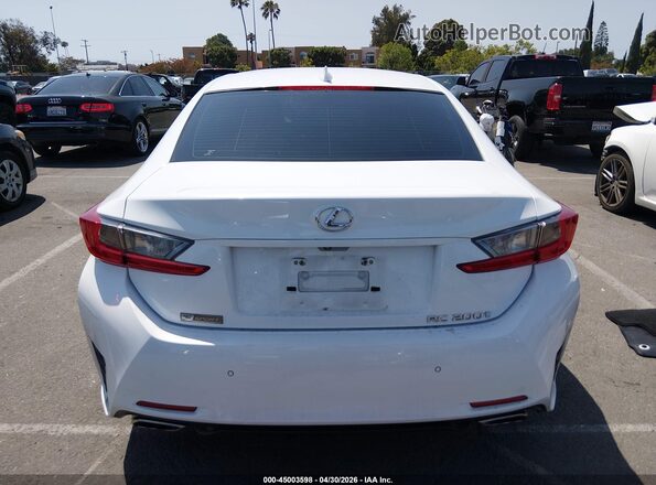 JTHHA5BC8H5007036 2017 LEXUS RC 200T White 