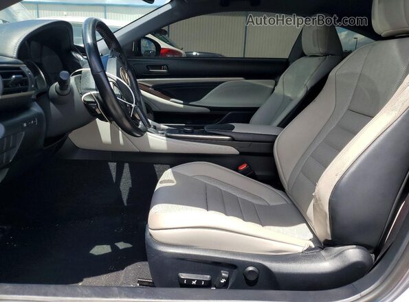 JTHHA5BCXG5002144 2016 LEXUS RC Gray წინა სალონის ხედი