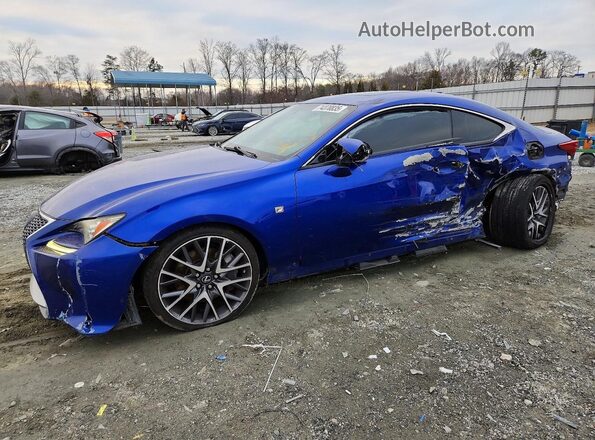JTHHA5BCXG5002287 2016 LEXUS RC Blue Vista tres cuartos delantera izquierda