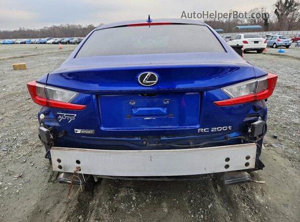JTHHA5BCXG5002287 2016 LEXUS RC Blue Vista trasera