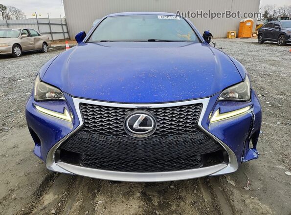 JTHHA5BCXG5002287 2016 LEXUS RC Blue Vista frontal