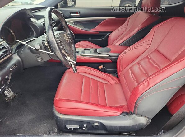 JTHHE5BC4H5016952 2017 LEXUS RC Серый Вид салона спереди