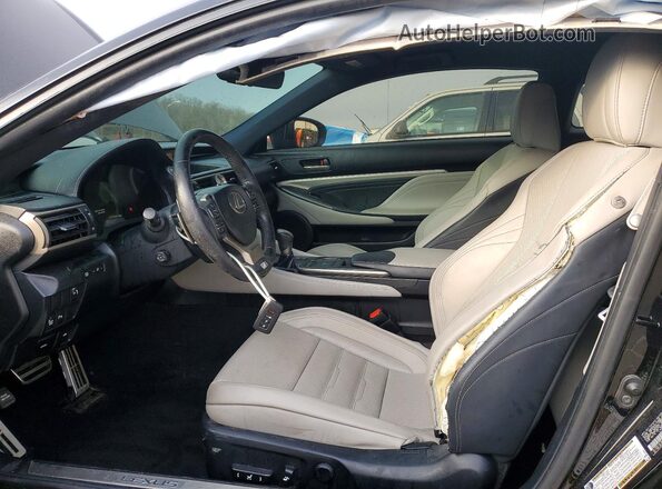 JTHHE5BC9G5012345 2016 LEXUS RC Black Вид салону спереду