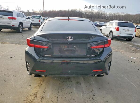 JTHHE5BC9G5012345 2016 LEXUS RC Black Вид ззаду