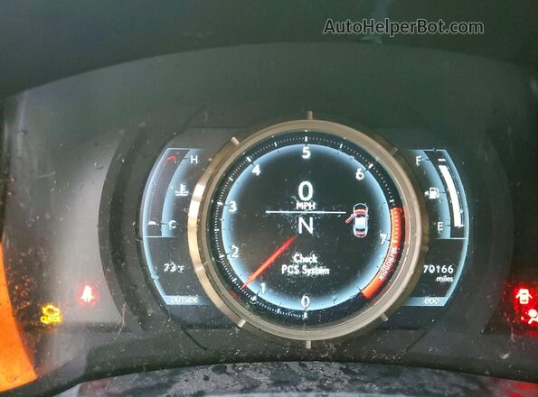 JTHHE5BC9G5012345 2016 LEXUS RC Black Вид щитка приладів