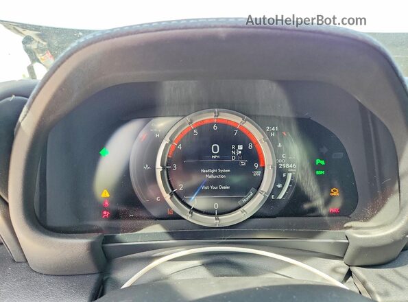 JTHHP5AY0JA005290 2018 LEXUS LC Black Widok zestawu wskaźników