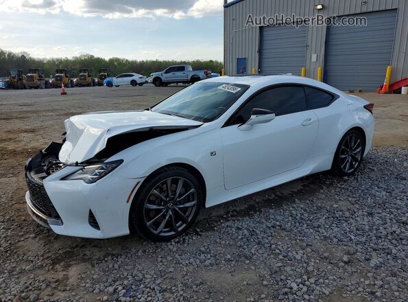 JTHHZ5BC0K5021187 2019 LEXUS RC White Առջևի ձախ երեք քառորդ տեսարան