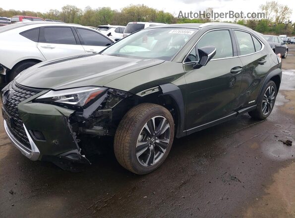 JTHP9JBH8M2041384 2021 LEXUS UX Green Front left