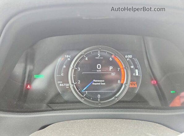 JTHR9JBH9L2022432 2020 LEXUS UX Серебряный Вид щитка приборов