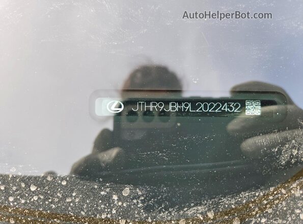 JTHR9JBH9L2022432 2020 LEXUS UX Серебряный Вид наклейки с VIN-кодом