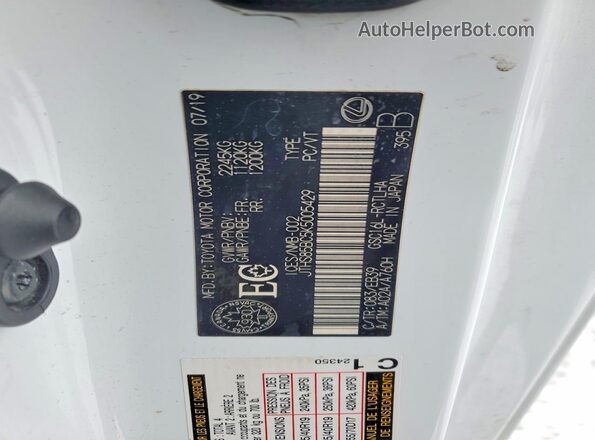 JTHS85BC5K5005429 2019 LEXUS RC Белый Вид подкапотного пространства
