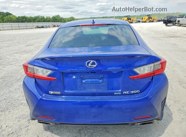 JTHSM5BCXG5001234 2016 LEXUS RC Blue Rear view