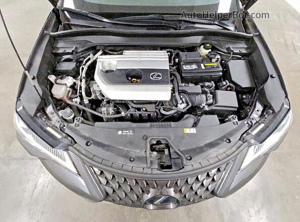 JTHX3JBH0N2049479 2022 LEXUS UX Charcoal Vista del compartimento del motor