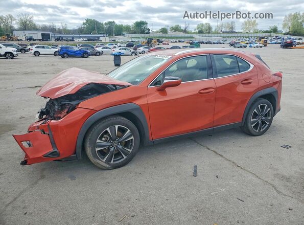 JTHY3JBH0K2007037 2019 LEXUS UX Orange წინა მარცხენა ხედი სამი მეოთხედიდან