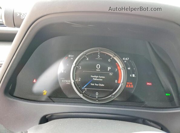 JTHY3JBH2K2014989 2019 LEXUS UX Gray Սարքավորումների վահանակի տեսք