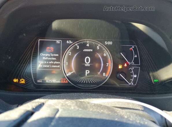 JTHY3JBH4K2001905 2019 LEXUS UX White Instrument cluster view
