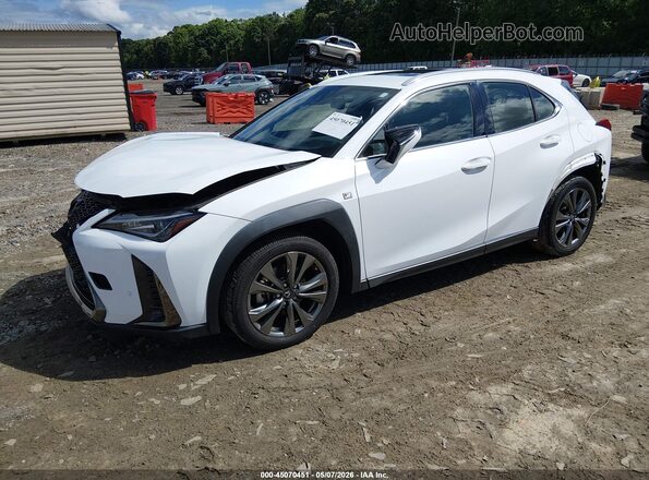JTHY3JBH5K2000438 2019 LEXUS UX 200 White Առջևի ձախ երեք քառորդ տեսարան