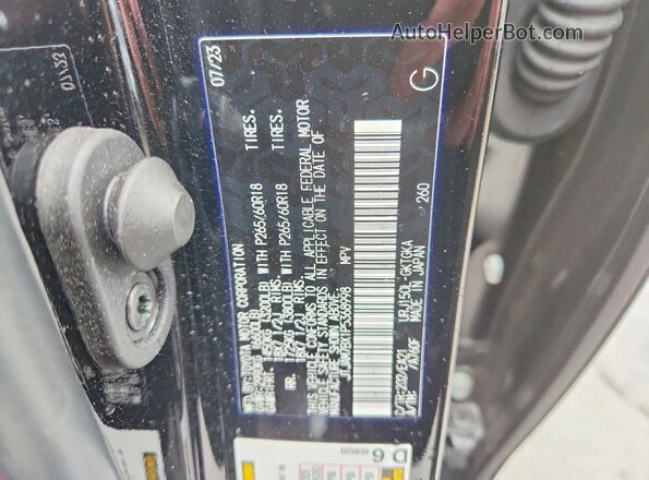 JTJAM7BX1P5368998 2023 LEXUS GX Черный Вид наклейки с VIN-кодом