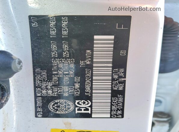 JTJBARBZ0H2136227 2017 LEXUS NX Белый Вид подкапотного пространства