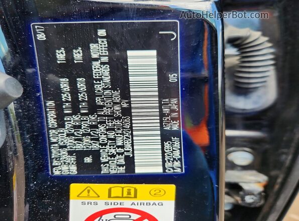 JTJBARBZ2H2146063 2017 LEXUS NX Black Vista de la etiqueta del VIN