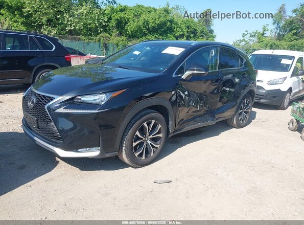 JTJBARBZ3H2112052 2017 LEXUS NX 200T Черный Передняя левая четверть