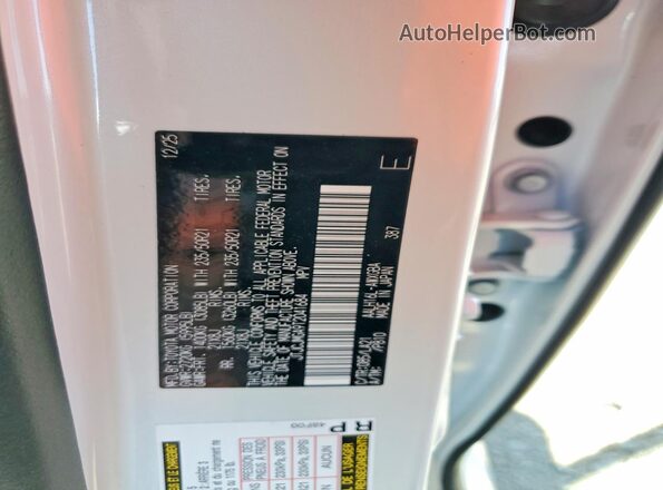 JTJCJMGA9T2041684 2026 LEXUS RX Белый Вид наклейки с VIN-кодом