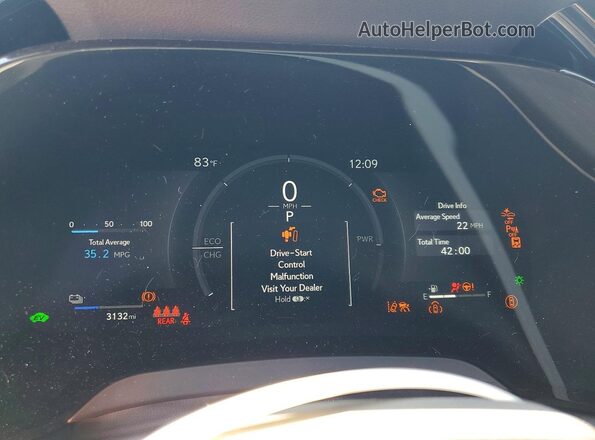 JTJCJMGA9T2041684 2026 LEXUS RX Белый Вид щитка приборов